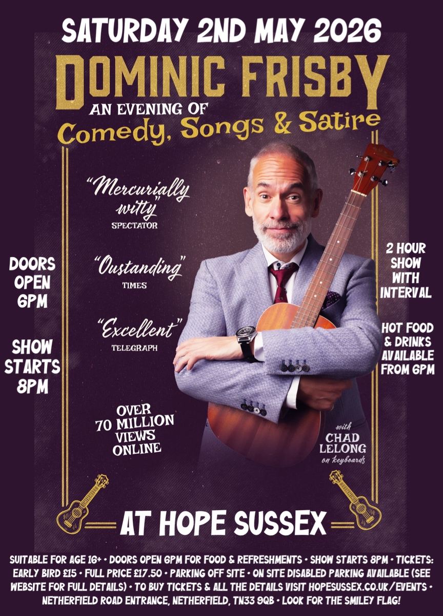 Dominic Frisby comedy night at Hope